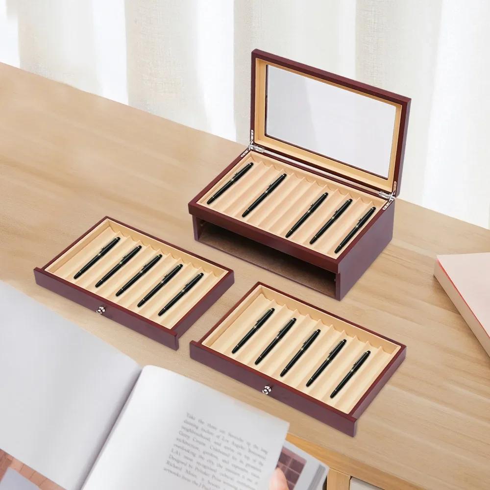Bymaocar 3 Layers 34 Slots Fountain Pen Display Box Wood Collector High-grade Pu Leather Storage Case Large Capacity Home Decor красный
Bymaocar 3 Layers 34 Slots Fountain Pen Display Box Wood Collector High-grade Pu Leather Storage Case Large Capacity Home Decor красный