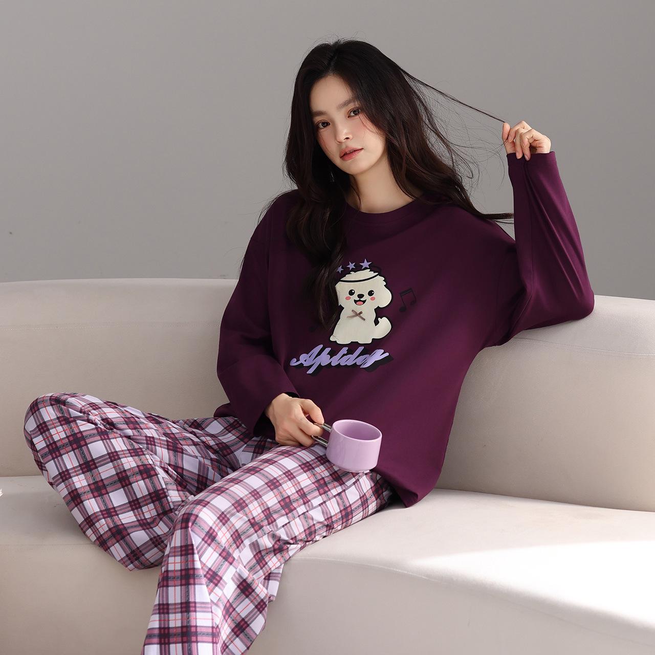 Жіночий комплект піжами з довгим рукавом з лайкри та бавовни - Дизайн мультфільмів та аніме, Вільний крій для весни та осені, Можна носити вдома та на вулиці XXL (Height 170-175 cm, Weight 140-160 kg)
Жіночий комплект піжами з довгим рукавом з лайкри та бавовни - Дизайн мультфільмів та аніме, Вільний крій для весни та осені, Можна носити вдома та на вулиці XXL (Height 170-175 cm, Weight 140-160 kg)