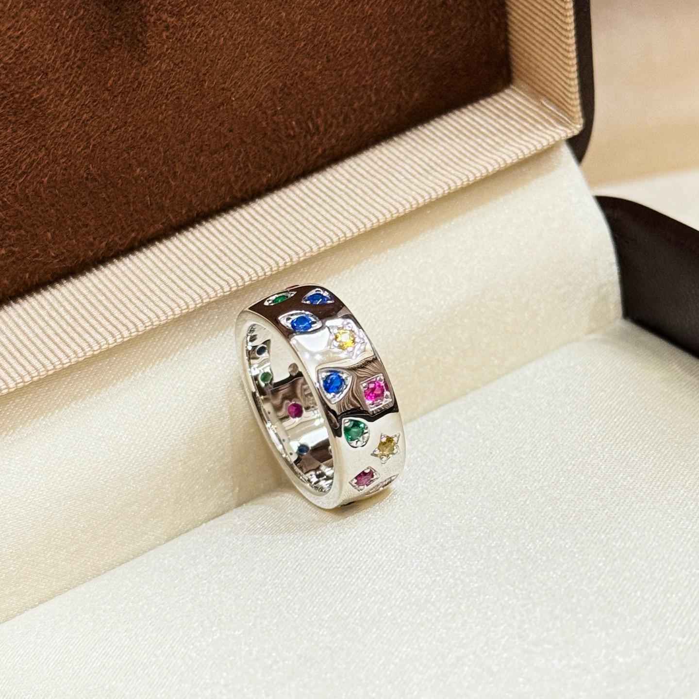 New Vintage 100% Pure 925 Sterling Silver Rings For Women Double Row Of Colorful Zircon Geometric Ring lady Wedding Fine Jewelry 8
New Vintage 100% Pure 925 Sterling Silver Rings For Women Double Row Of Colorful Zircon Geometric Ring lady Wedding Fine Jewelry 8