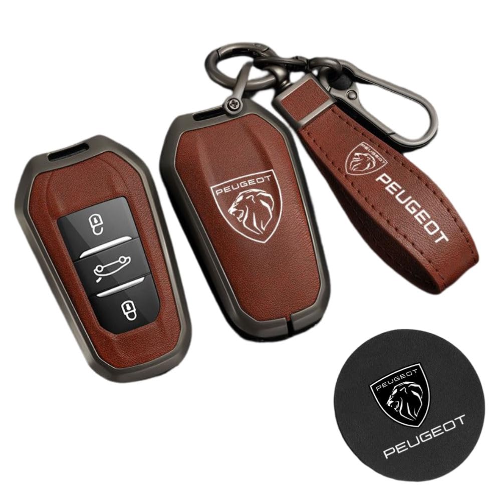 Чехол для смарт-ключа NextBlue, совместимый с Peugeot, металлический из цинкового сплава, серый, со шнурком и подставкой, дизайн «Лев» (коричневый)
Чехол для смарт-ключа NextBlue, совместимый с Peugeot, металлический из цинкового сплава, серый, со шнурком и подставкой, дизайн «Лев» (коричневый)