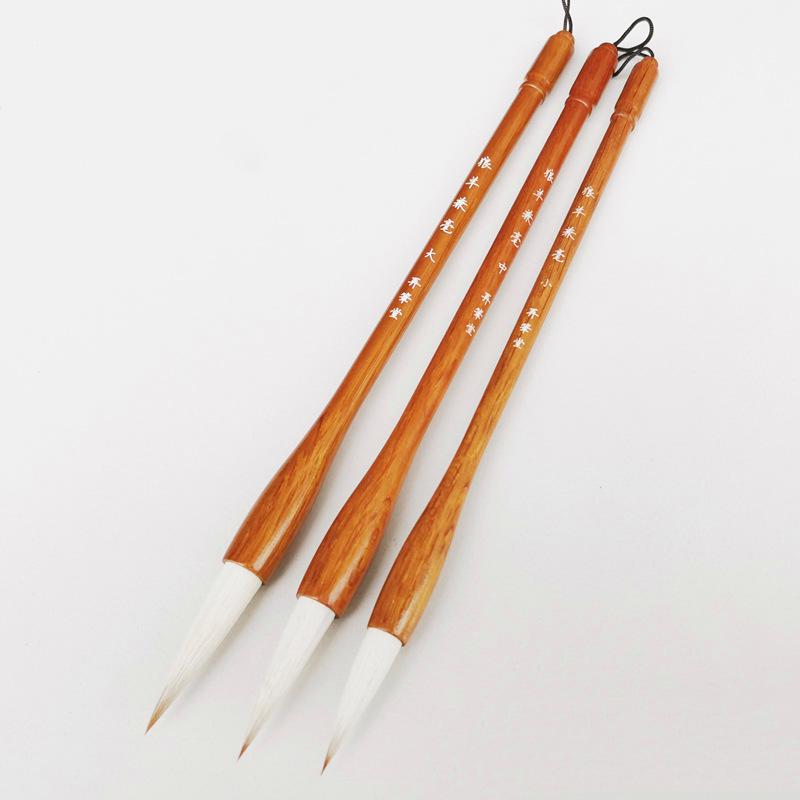 3Pcs Professional Chinese Painting Brush Wooden Handle Wolf Wool Hair Writing Brush L/M/S Regular Script Calligraphy Brushes
3Pcs Professional Chinese Painting Brush Wooden Handle Wolf Wool Hair Writing Brush L/M/S Regular Script Calligraphy Brushes