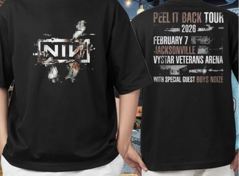 Nine Inch Nails Peel It Back Tour 2026 VyStar Veterans Arena Jacksonville Shirt Unisex T-Shirt L
Nine Inch Nails Peel It Back Tour 2026 VyStar Veterans Arena Jacksonville Shirt Unisex T-Shirt L