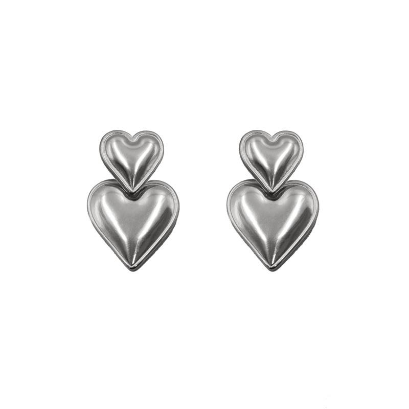 Geometric Non-Fading Double Love Smooth Surface Minimalist Stud Earrings Cold Men S And Women S Earrings Personality Temperament Earrings
Geometric Non-Fading Double Love Smooth Surface Minimalist Stud Earrings Cold Men S And Women S Earrings Personality Temperament Earrings