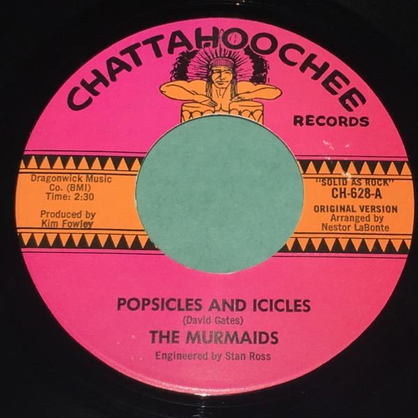 7inch Record MURMAIDS - Popsicles And Icicles CH628 CHATTAHOOCHEE 1969 Japan Rock Used
7inch Record MURMAIDS - Popsicles And Icicles CH628 CHATTAHOOCHEE 1969 Japan Rock Used