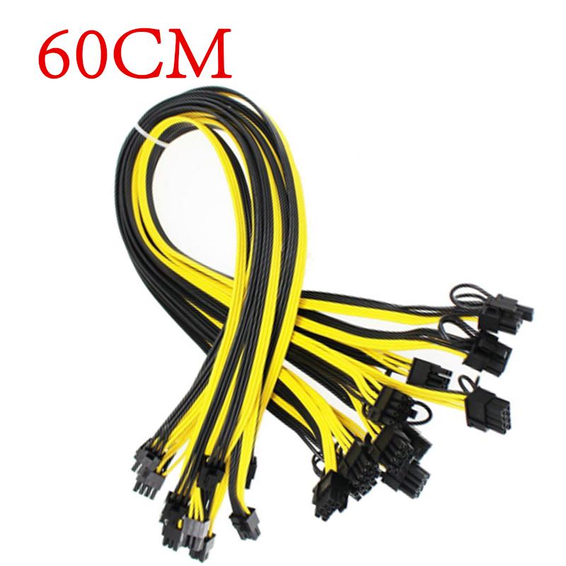 10 шт. 60 см Качественный 6-контактный на 8-контактный (6+2Pin) Кабель PCI-E 18AWG для майнинга
10 шт. 60 см Качественный 6-контактный на 8-контактный (6+2Pin) Кабель PCI-E 18AWG для майнинга
