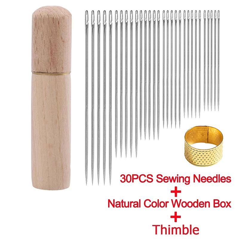 30 Pcs Side Hole Blind Sewing Needles Stainless Steel Elderly Self Threading Needles Household DIY Threading Needle Barrel
30 Pcs Side Hole Blind Sewing Needles Stainless Steel Elderly Self Threading Needles Household DIY Threading Needle Barrel