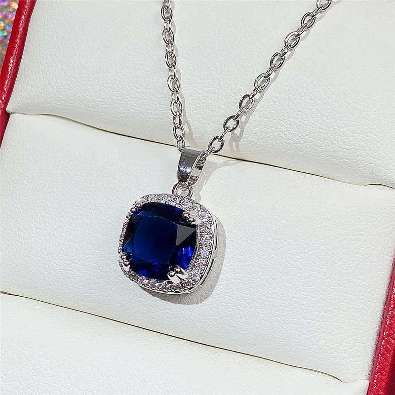 CAOSHI Charming Pendant Necklace for Women with Profound Blue Zirconia Party Daily Wear Accessory Trendy Festival Jewelry Gifts 45cm
CAOSHI Charming Pendant Necklace for Women with Profound Blue Zirconia Party Daily Wear Accessory Trendy Festival Jewelry Gifts 45cm