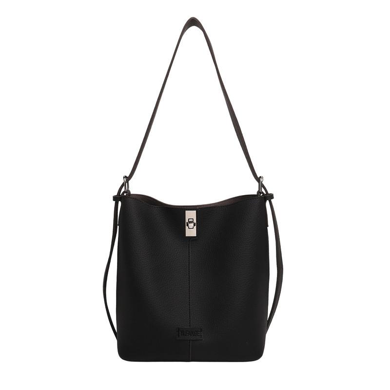 Simple niche solid color design large capacity bucket bag high-end new sweet foreign style handbag trendy mother-in-law bag чорний
Simple niche solid color design large capacity bucket bag high-end new sweet foreign style handbag trendy mother-in-law bag чорний