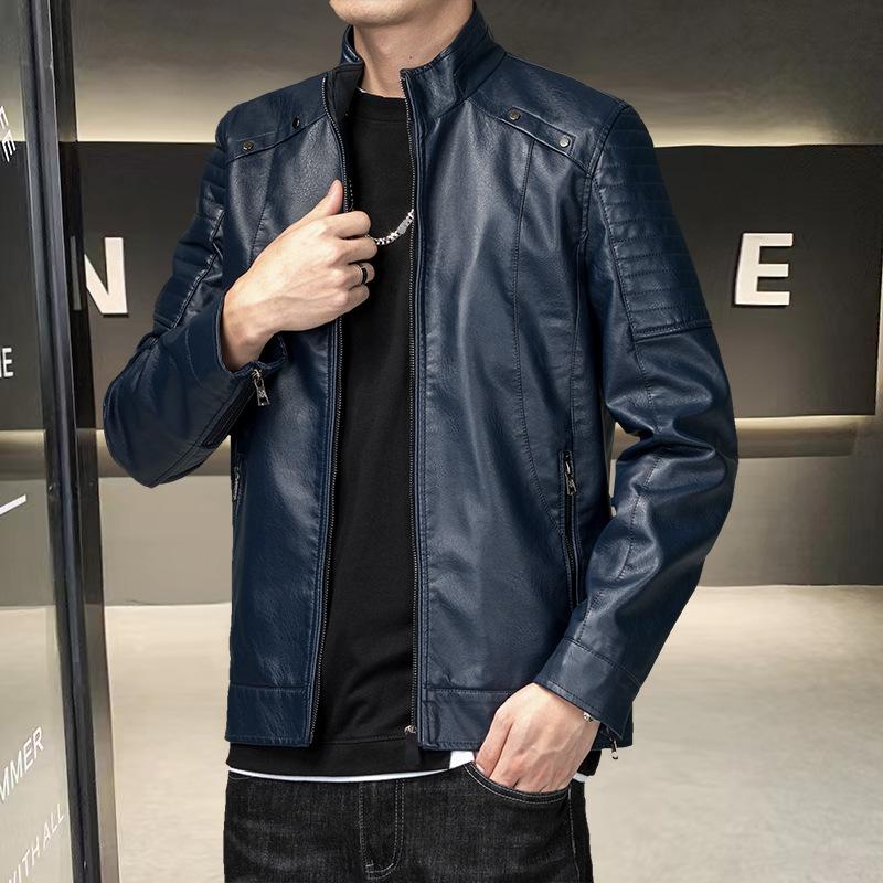 Осень и зима Новая мужская корейская мода стоячий воротник куртка кожаная куртка Tide 4XL
Осень и зима Новая мужская корейская мода стоячий воротник куртка кожаная куртка Tide 4XL