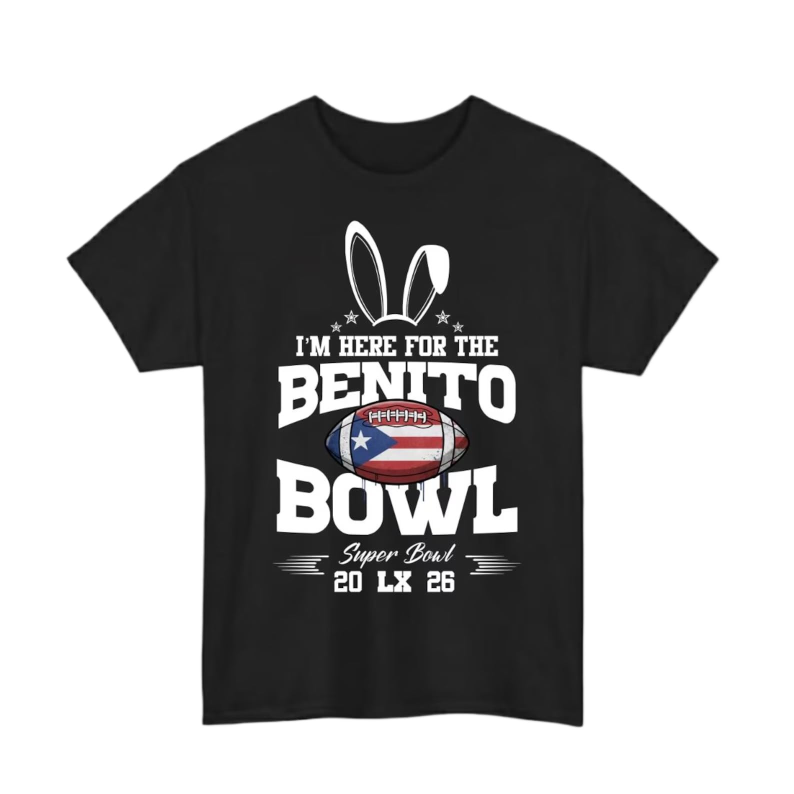 Bad Bunny Super Bowl LX Graphic Tshirt Cotton unisex Short Sleeve Loose rugby shirt Y2k Hip Hop 2026 Summer New Unisex streetwear S
Bad Bunny Super Bowl LX Graphic Tshirt Cotton unisex Short Sleeve Loose rugby shirt Y2k Hip Hop 2026 Summer New Unisex streetwear S