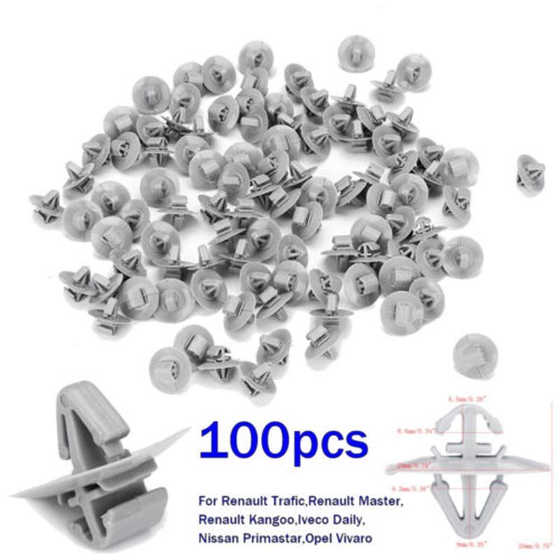 Комплект Interno Pannello Bordo Portiera, 100 шт., зажим Fissaggio для Renault Trafic 
Комплект Interno Pannello Bordo Portiera, 100 шт., зажим Fissaggio для Renault Trafic