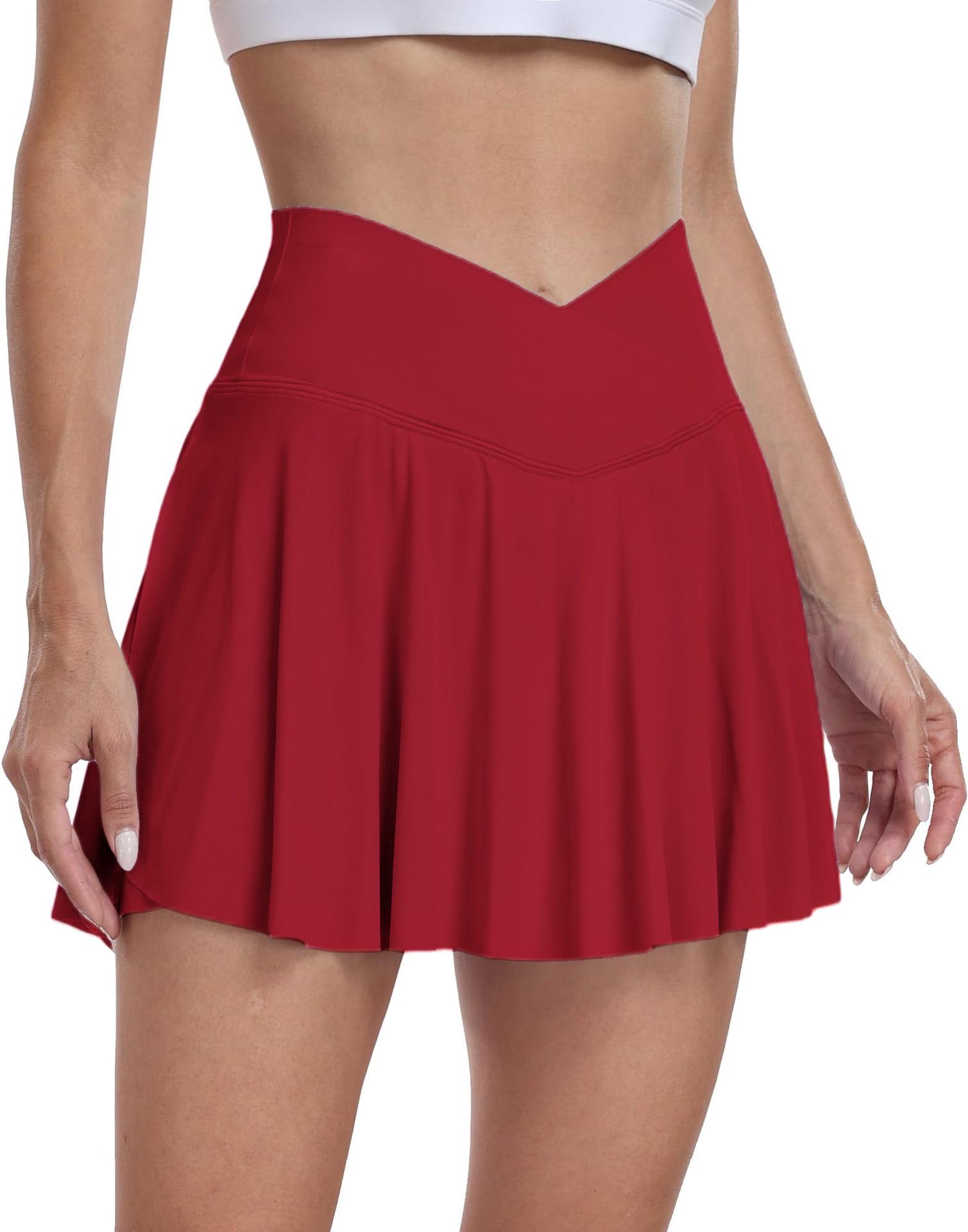 Теннисная юбка с перекрестной талией: Встроенные шорты, Облегающий крой, Спортивное мини для фитнеса, бега, активного отдыха. Large
Теннисная юбка с перекрестной талией: Встроенные шорты, Облегающий крой, Спортивное мини для фитнеса, бега, активного отдыха. Large