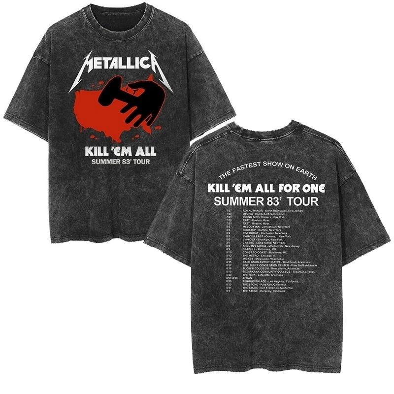 Поп-футболка Metallica Rock Band Vintage Washed Ретро 2026 Висококласна Розкіш Для Чоловіків і Жінок Топ Y2k M
Поп-футболка Metallica Rock Band Vintage Washed Ретро 2026 Висококласна Розкіш Для Чоловіків і Жінок Топ Y2k M