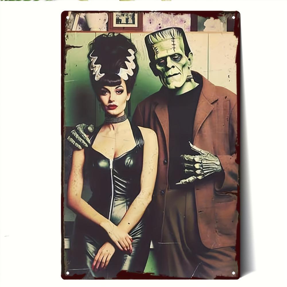 2D Flat, 1pc Vintage Frankenstein Metal Wall Art Sign - 20x30cm/8x12 Inch Iron Gothic Horror Decor with Classic Monster Couple 20x30cm(7.8x11.8inch)
2D Flat, 1pc Vintage Frankenstein Metal Wall Art Sign - 20x30cm/8x12 Inch Iron Gothic Horror Decor with Classic Monster Couple 20x30cm(7.8x11.8inch)