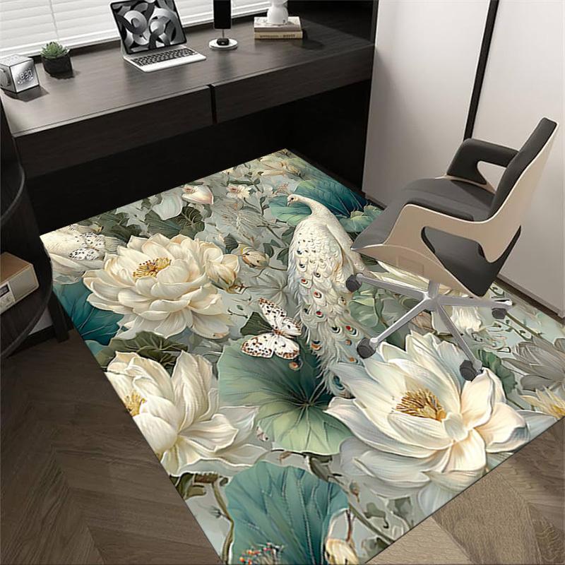 1PC Peacock Flowers Non-Slip Floor Carpet Compatible for Office&Living Room&Dining room - Flat-Weave Machine- Soft & Pattern-E320 60cm by 90cm
1PC Peacock Flowers Non-Slip Floor Carpet Compatible for Office&Living Room&Dining room - Flat-Weave Machine- Soft & Pattern-E320 60cm by 90cm
