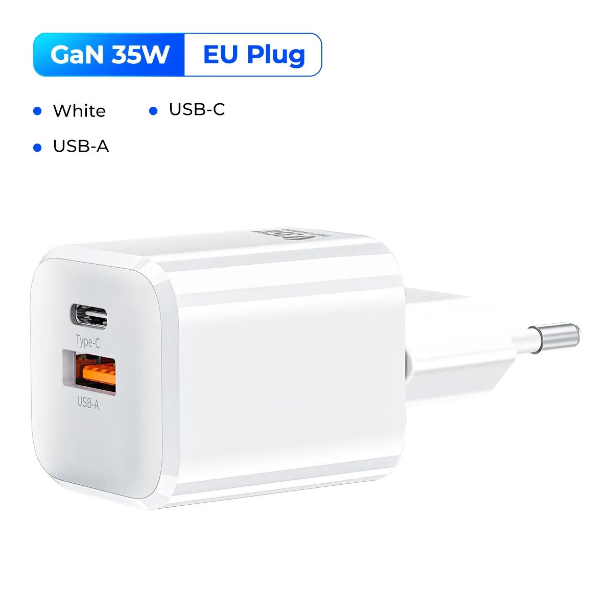 Зарядное устройство типа C 35 Вт GaN зарядное устройство EU Plug PD3.0 зарядное устройство для iPhone Xiaomi планшета ноутбука сотового телефона зарядка типа C PD 35W EU3
Зарядное устройство типа C 35 Вт GaN зарядное устройство EU Plug PD3.0 зарядное устройство для iPhone Xiaomi планшета ноутбука сотового телефона зарядка типа C PD 35W EU3