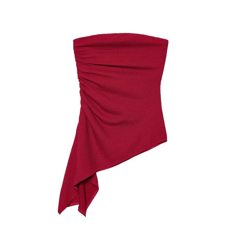 Za Foreign Trade Export New Women clothes Texture Texture French style Strapless Straight Collar Wrap-around Tube Top Top 3644317 Red S
Za Foreign Trade Export New Women clothes Texture Texture French style Strapless Straight Collar Wrap-around Tube Top Top 3644317 Red S
