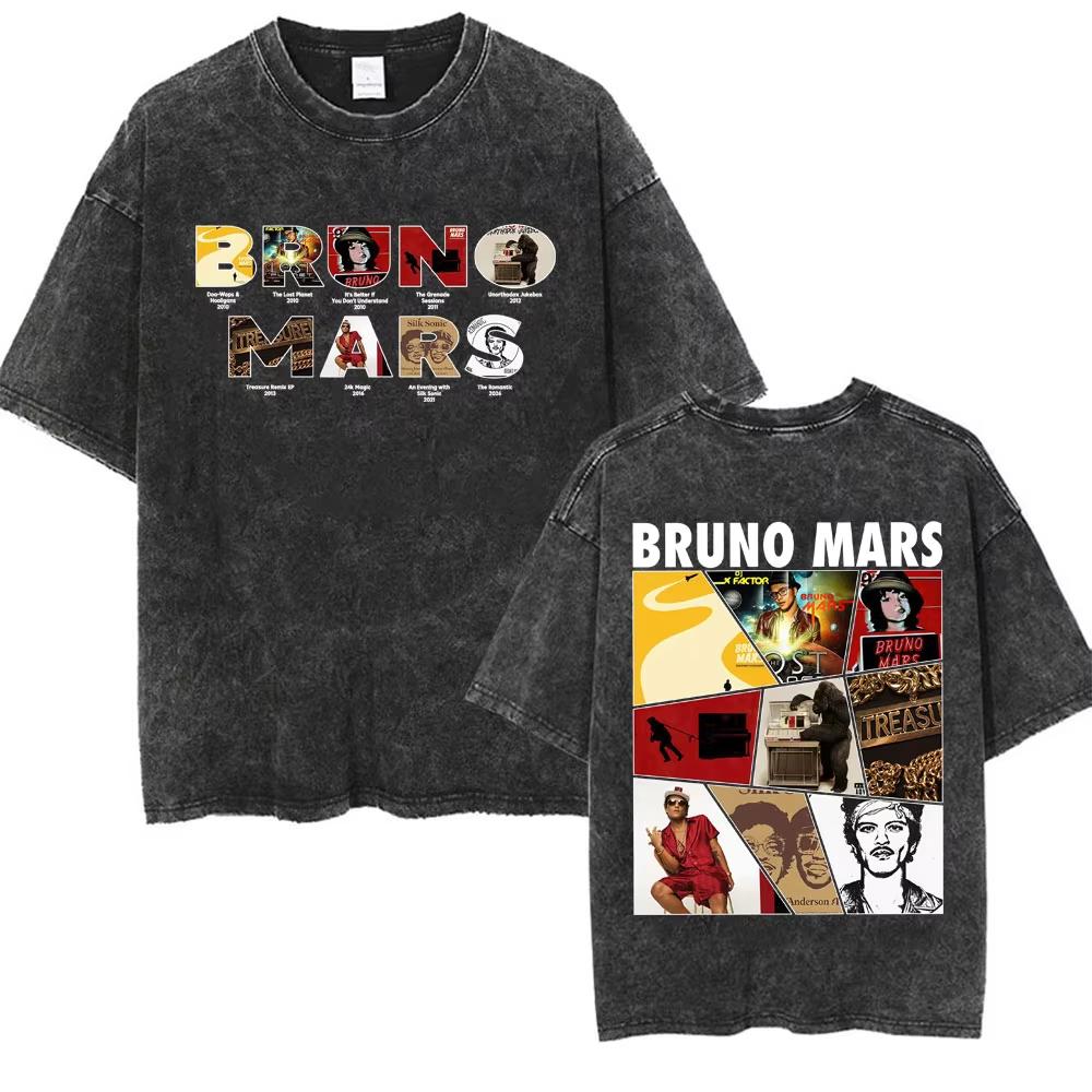 Bruno Mars Pop Singer Romantic Tour Washed Vintage Tshirts Men Women Hip Hop Pop Music T Shirt Casual Cotton Loose T Shirt 2XL
Bruno Mars Pop Singer Romantic Tour Washed Vintage Tshirts Men Women Hip Hop Pop Music T Shirt Casual Cotton Loose T Shirt 2XL
