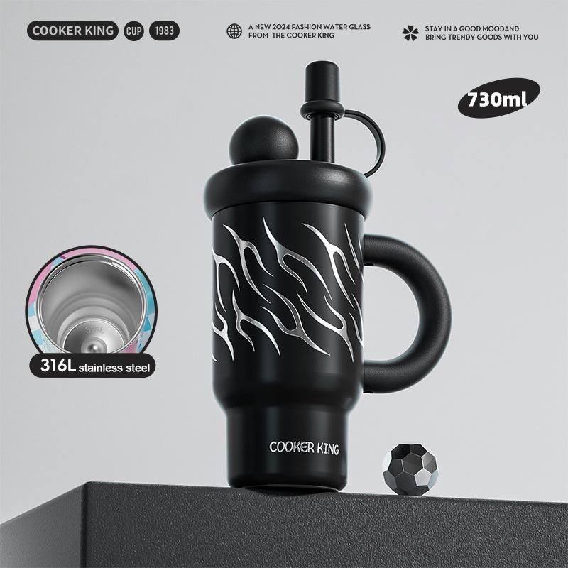 COOKER KING 730ml Stainless Steel Insulated Cup for Women Cold Beverage Travel Mug with Tea strainer Thermos Cup with Straw 701-800ml
COOKER KING 730ml Stainless Steel Insulated Cup for Women Cold Beverage Travel Mug with Tea strainer Thermos Cup with Straw 701-800ml