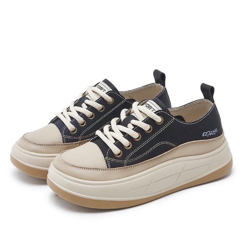 Туфли белые из коровьей кожи, повседневные туфли на толстой подошве, туфли Muffin Daddy 39 чёрный
Туфли белые из коровьей кожи, повседневные туфли на толстой подошве, туфли Muffin Daddy 39 чёрный