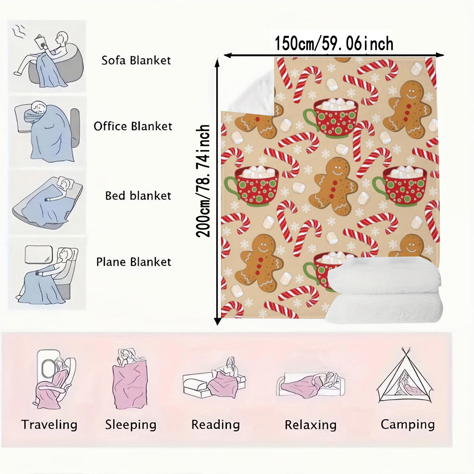 Winter Gingerbread Throw Blanket Lightweight Flannel Plush Fuzzy Blankets Gift for Couch Bed Living Room Travel Office Christmas 75*100cm
Winter Gingerbread Throw Blanket Lightweight Flannel Plush Fuzzy Blankets Gift for Couch Bed Living Room Travel Office Christmas 75*100cm