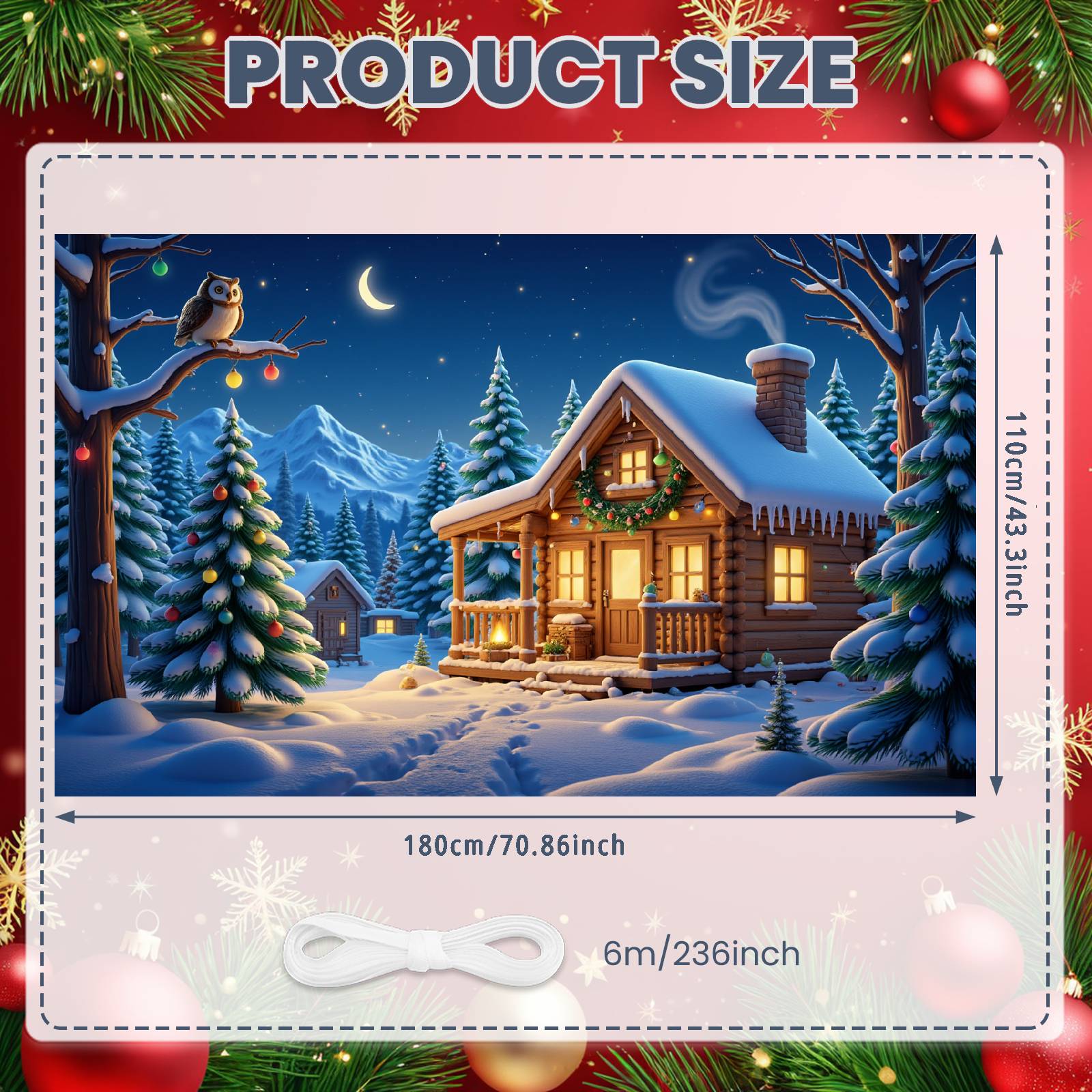 Christmas Banner Colorful Lights Xmas Banner Night Backdrop Wooden Cabin Holiday Background For New Year Decor Christmas Indoor
Christmas Banner Colorful Lights Xmas Banner Night Backdrop Wooden Cabin Holiday Background For New Year Decor Christmas Indoor