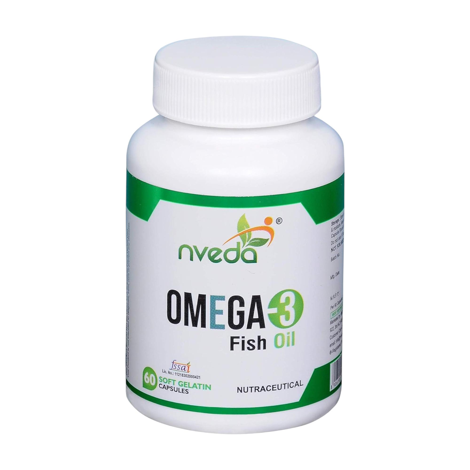 Nveda Omega-3 Fish Oil 1000mg Capsules for Men & Women 60 Softgels Heart Brain Eye Joint Support
Nveda Omega-3 Fish Oil 1000mg Capsules for Men & Women 60 Softgels Heart Brain Eye Joint Support