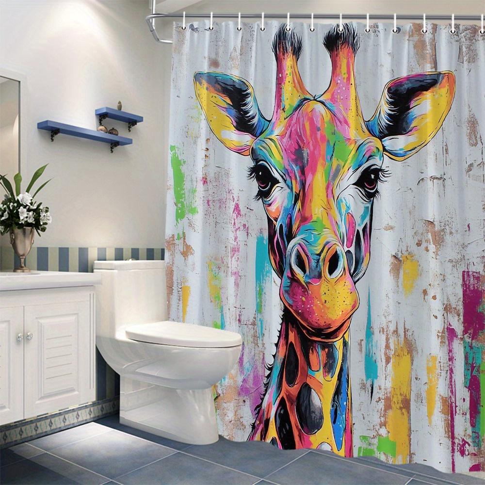 1Pc Pop Art Giraffe Head Shower Curtain Multicolor Abstract Patterns Vibrant Expressive Eyes Textured Fur Distressed Canvas Ba W60H190(CM)-1 Pcs
1Pc Pop Art Giraffe Head Shower Curtain Multicolor Abstract Patterns Vibrant Expressive Eyes Textured Fur Distressed Canvas Ba W60H190(CM)-1 Pcs