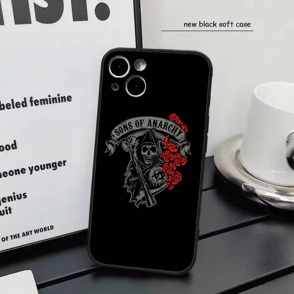 Fashion Sons Of Anarchy For IPhone 15 16 14 Plus 13 12 11 17 Pro Max 17 Air Black Soft Phone Cover iphone 17 Air
Fashion Sons Of Anarchy For IPhone 15 16 14 Plus 13 12 11 17 Pro Max 17 Air Black Soft Phone Cover iphone 17 Air