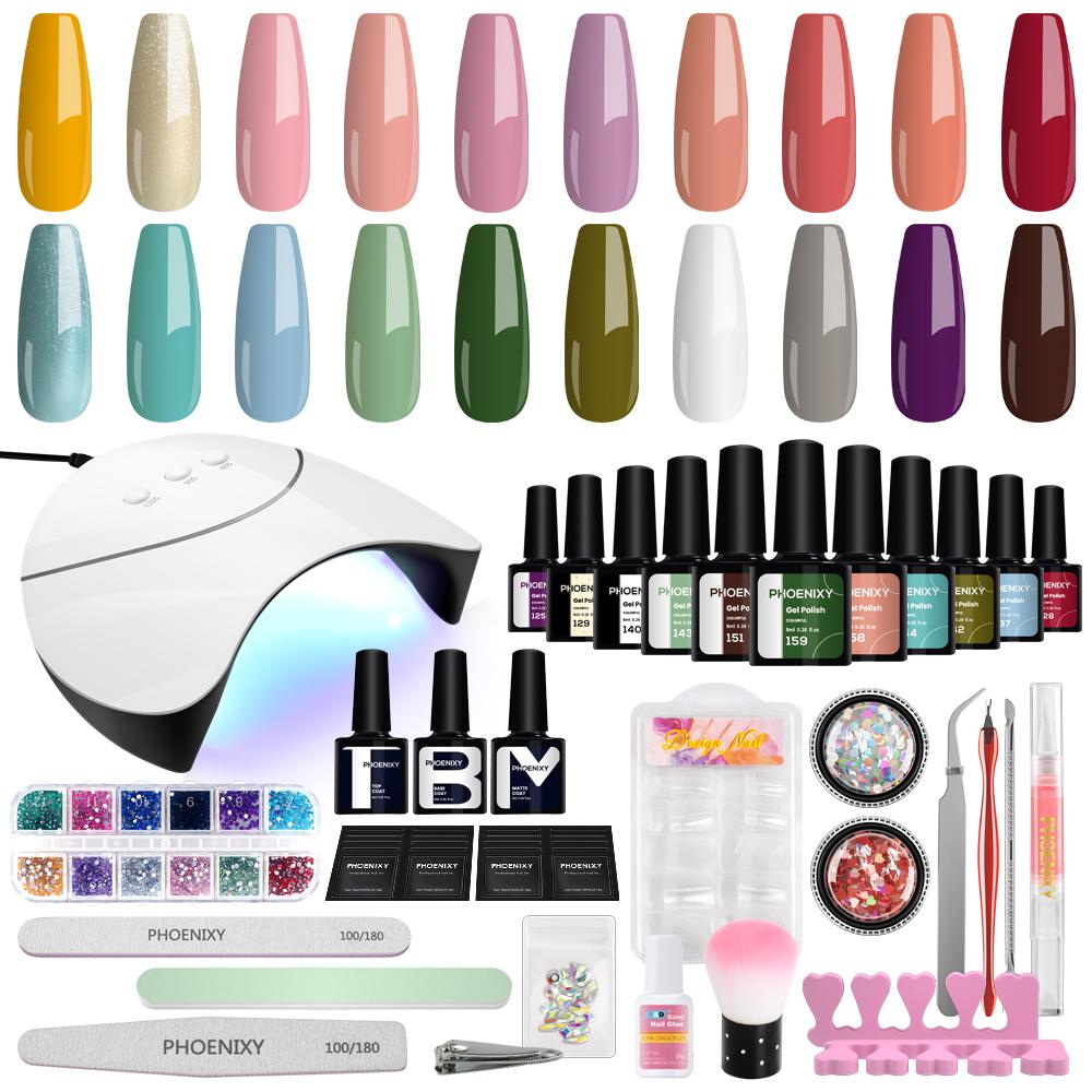 PHOENIXY 20Colors Набор для маникюра ногтей с сушилкой для ногтей Блеск Лак Лак Гель Набор инструментов для ногтей Стилист Ногти Комплект комплектов для ногтей
PHOENIXY 20Colors Набор для маникюра ногтей с сушилкой для ногтей Блеск Лак Лак Гель Набор инструментов для ногтей Стилист Ногти Комплект комплектов для ногтей