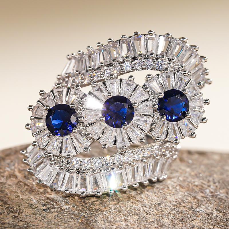 Huitan Gorgeous Blue/White Cubic Zirconia Rings for Women Elegant Wedding Band Accessories Sparkling Lady Engagement Zircon 10
Huitan Gorgeous Blue/White Cubic Zirconia Rings for Women Elegant Wedding Band Accessories Sparkling Lady Engagement Zircon 10