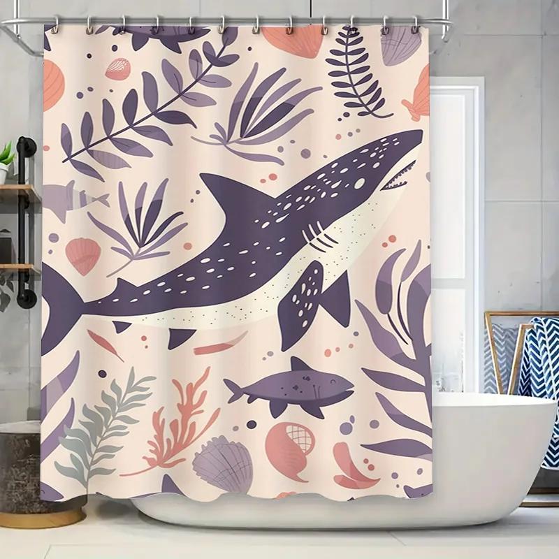 Whimsical Underwater Life Bathing Curtain Pink Coral Fish Print Shower Curtain For Bathroom Decorations 72X84 (360X51Cm) W60H190(CM)-1 Pcs
Whimsical Underwater Life Bathing Curtain Pink Coral Fish Print Shower Curtain For Bathroom Decorations 72X84 (360X51Cm) W60H190(CM)-1 Pcs