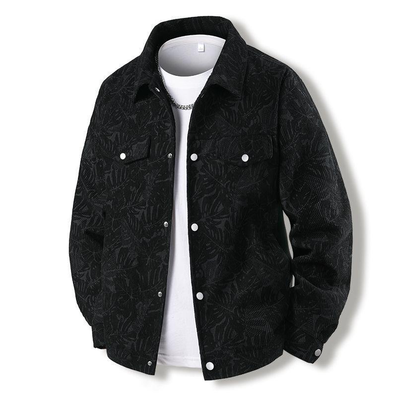 Men s Trendy Loose-Fit Corduroy Jacket with Print and Lapel for Spring/Autumn M 40-50 kg
Men s Trendy Loose-Fit Corduroy Jacket with Print and Lapel for Spring/Autumn M 40-50 kg