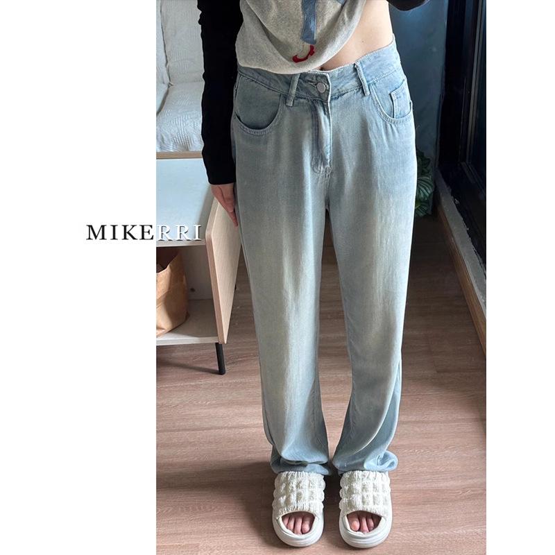 Women s Plus Size Light Blue Tencel High-Waist Wide-Leg Jeans - Summer Slimming Floor-Length Pants M
Women s Plus Size Light Blue Tencel High-Waist Wide-Leg Jeans - Summer Slimming Floor-Length Pants M