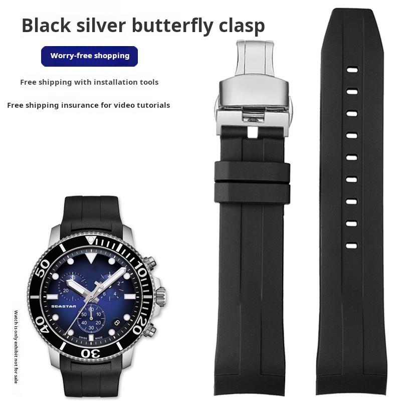 21 22мм Чоловічий гумовий ремінець для годинника For 1853 Tissot Starfish Diving T120 Зігнутий кінець Силіконовий ремінець для годинника T120417 T120.407 T116 Браслет 21mm Mechanical
21 22мм Чоловічий гумовий ремінець для годинника For 1853 Tissot Starfish Diving T120 Зігнутий кінець Силіконовий ремінець для годинника T120417 T120.407 T116 Браслет 21mm Mechanical