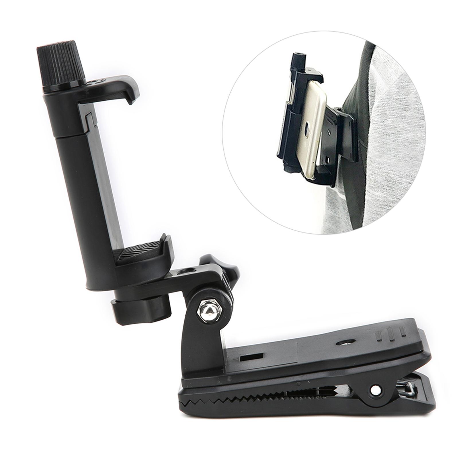 Action Camera Clip Backpack Phone Clamp 360 Degree Rotation for GOPRO
Action Camera Clip Backpack Phone Clamp 360 Degree Rotation for GOPRO