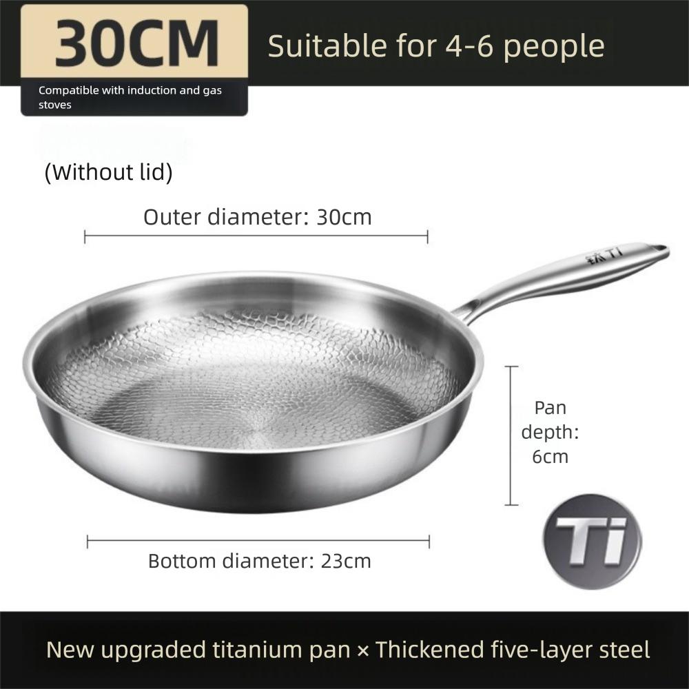 26/28/30/32cm Titanium Frying Pan Uncoated Fish Scale Hammer Pattern Steak Frying Pan Thickened with Lid Kitchen Cookware
26/28/30/32cm Titanium Frying Pan Uncoated Fish Scale Hammer Pattern Steak Frying Pan Thickened with Lid Kitchen Cookware
