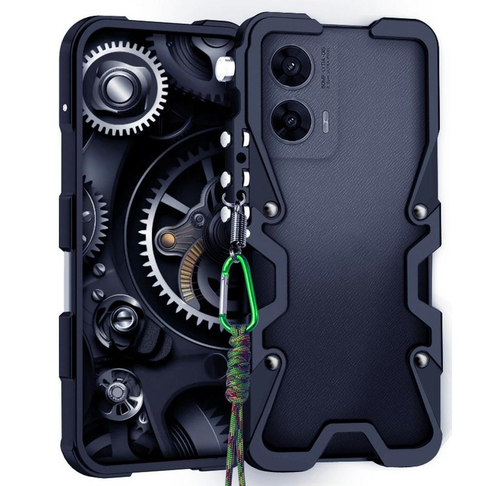 Для Motorola G96 5G Бампер Чохол Металевий з Алюмінієвого Сплаву Кришка для Телефону зі Шнурком Black
Для Motorola G96 5G Бампер Чохол Металевий з Алюмінієвого Сплаву Кришка для Телефону зі Шнурком Black