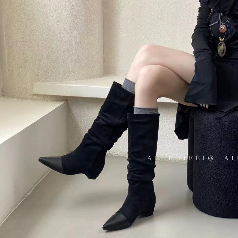Женские рыцарские сапоги 2025 осень и зима новые сапоги с высоким голенищем на толстом каблуке, ретро замшевые плиссированные сапоги-чулки, высокие сапоги 40 хаки
Женские рыцарские сапоги 2025 осень и зима новые сапоги с высоким голенищем на толстом каблуке, ретро замшевые плиссированные сапоги-чулки, высокие сапоги 40 хаки