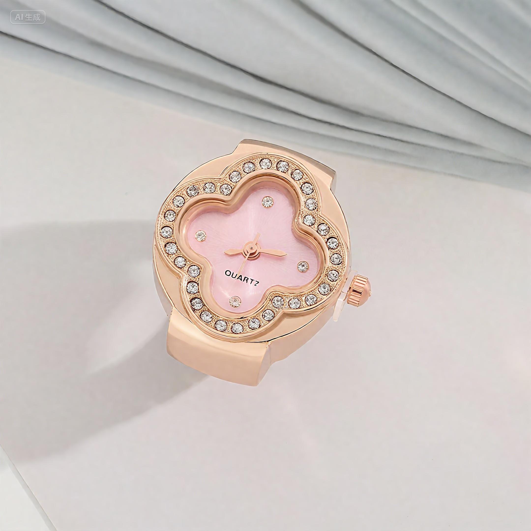 Кільце-годинник на палець з еластичним браслетом, кварцовий аналоговий годинник, креативний для чоловіків та жінок ванільне морозиво колір
Кільце-годинник на палець з еластичним браслетом, кварцовий аналоговий годинник, креативний для чоловіків та жінок ванільне морозиво колір