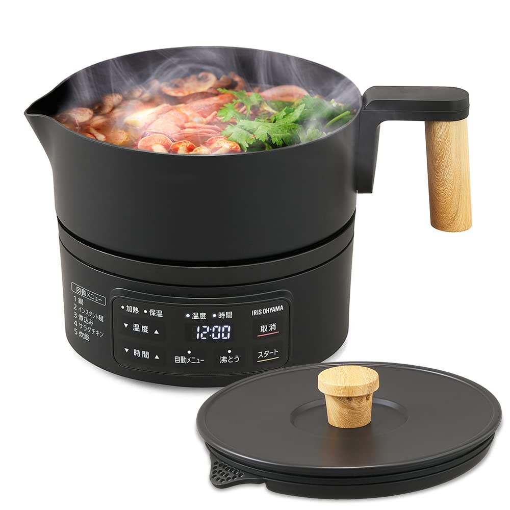 Iris Ohyama Cooking Kettle for Living Alone Single Pot Ramen Fully Washable with Hot Drain Function Temperature Adjustment 1L Black Power Saving
Iris Ohyama Cooking Kettle for Living Alone Single Pot Ramen Fully Washable with Hot Drain Function Temperature Adjustment 1L Black Power Saving