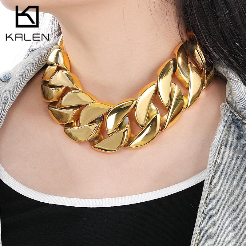 Hip Hop 43MM Gold Color Cuban Chain Choker for Women 316L Stainless Steel Heavy Necklace Male Charms Chunky Trendy Jewelry Gift 45cm
Hip Hop 43MM Gold Color Cuban Chain Choker for Women 316L Stainless Steel Heavy Necklace Male Charms Chunky Trendy Jewelry Gift 45cm
