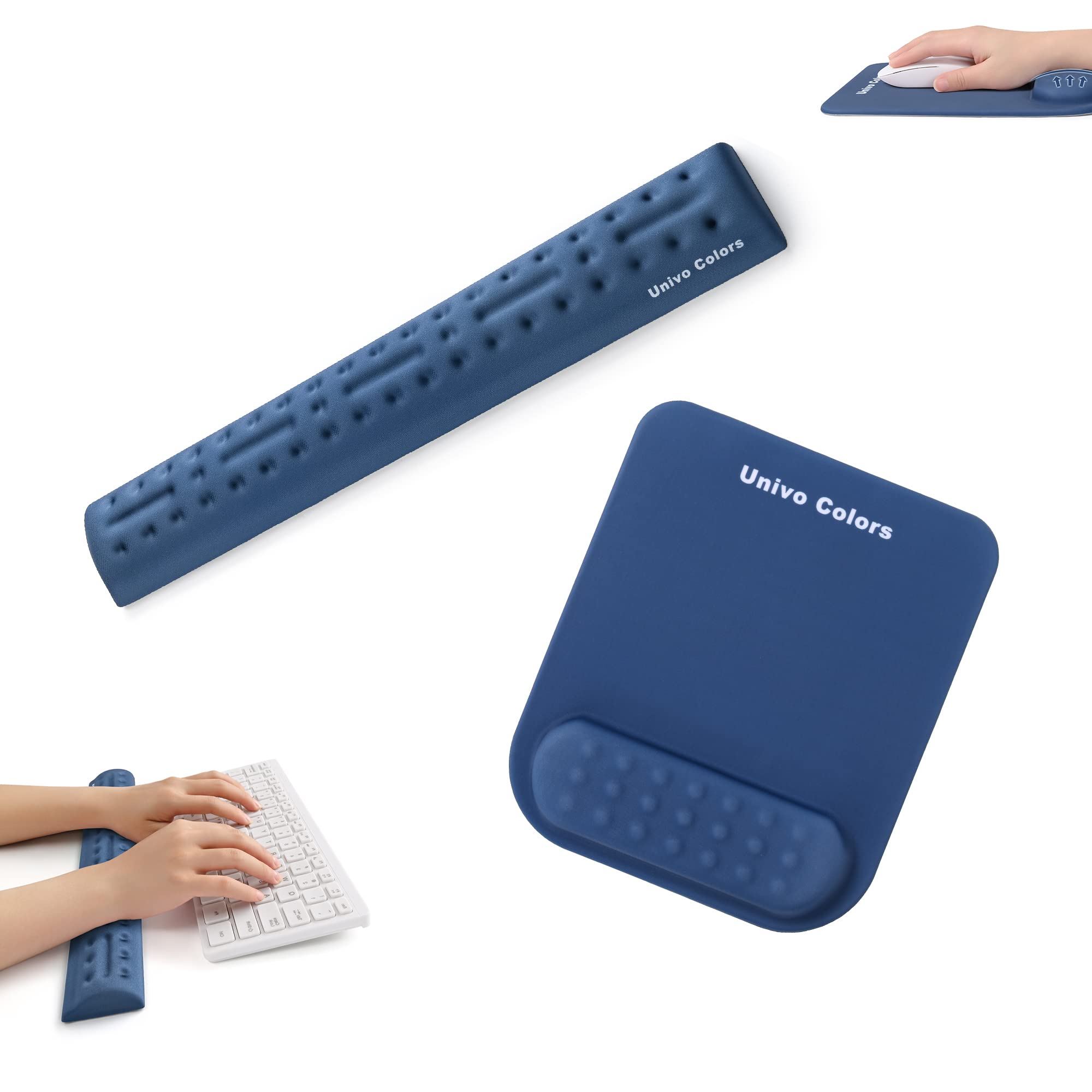 UnivoColors Wrist Rest Integrated Mouse Pad Typing Massage Cushion Soft Stress Ergonomic Wrist Fatigue Massage (L) + 2-Piece Set Material, Relief,
UnivoColors Wrist Rest Integrated Mouse Pad Typing Massage Cushion Soft Stress Ergonomic Wrist Fatigue Massage (L) + 2-Piece Set Material, Relief,