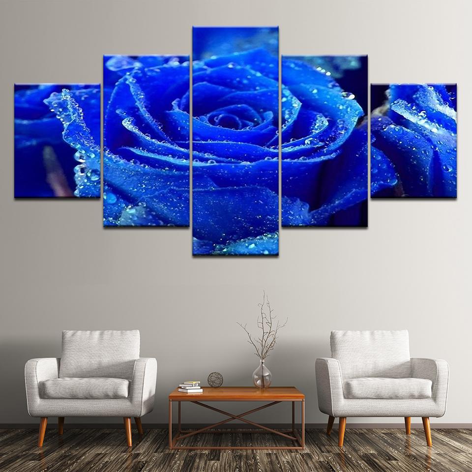 Canvas Painting blue rose flowers 5 Pieces Wall Art Painting Modular Wallpapers Poster Print for living room Home Decor 20x35 20x45 20x55cm
Canvas Painting blue rose flowers 5 Pieces Wall Art Painting Modular Wallpapers Poster Print for living room Home Decor 20x35 20x45 20x55cm