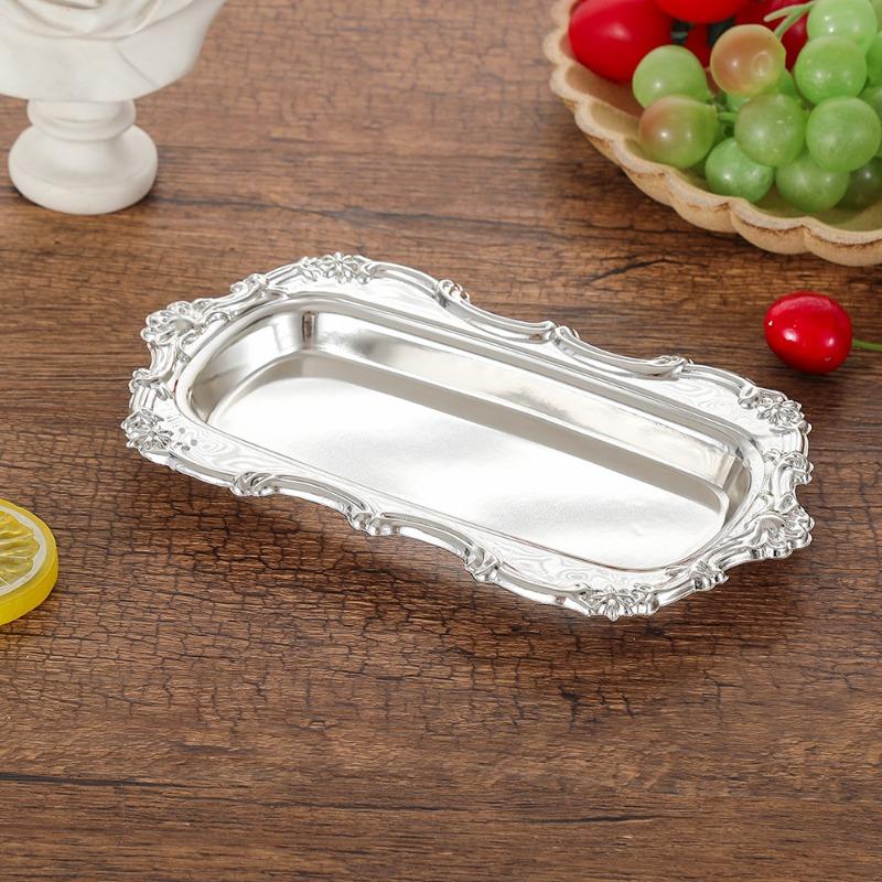 Golden Metal Plates As Giftware, Exquisite Small Plates, Jewelry Trays, Photo Props, Dessert Plates срібний
Golden Metal Plates As Giftware, Exquisite Small Plates, Jewelry Trays, Photo Props, Dessert Plates срібний