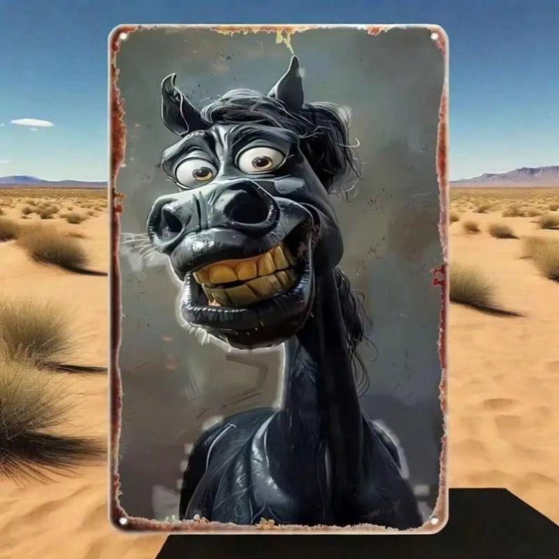 Vintage Metal Horse Wall Sign, Retro Tin Poster for Bar Pub Garage Decor
Vintage Metal Horse Wall Sign, Retro Tin Poster for Bar Pub Garage Decor