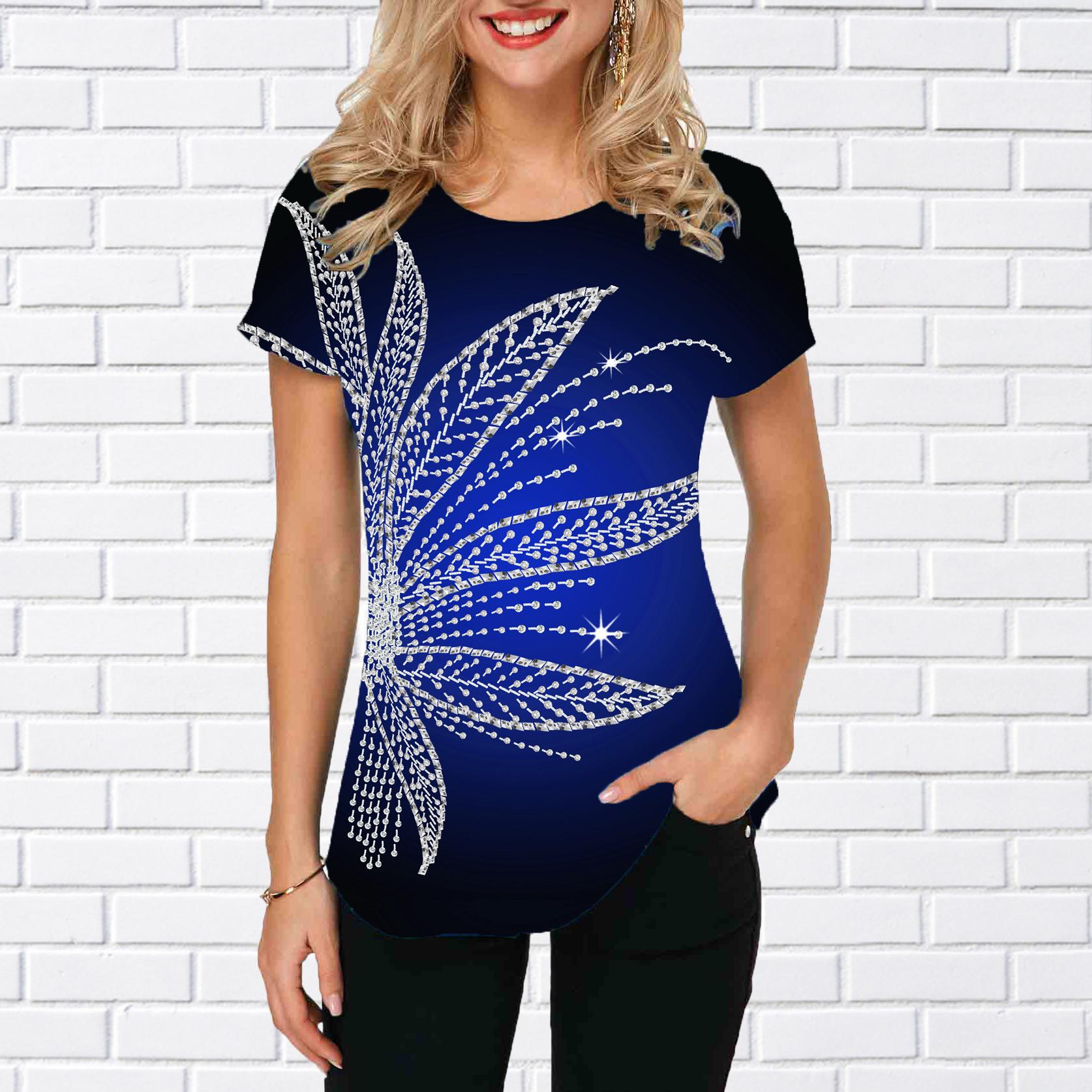Women Summer T Shirt Trend Print Retro Fashion Short Sleeve Tees Casual Printed Tops 8XL помаранчевий
Women Summer T Shirt Trend Print Retro Fashion Short Sleeve Tees Casual Printed Tops 8XL помаранчевий