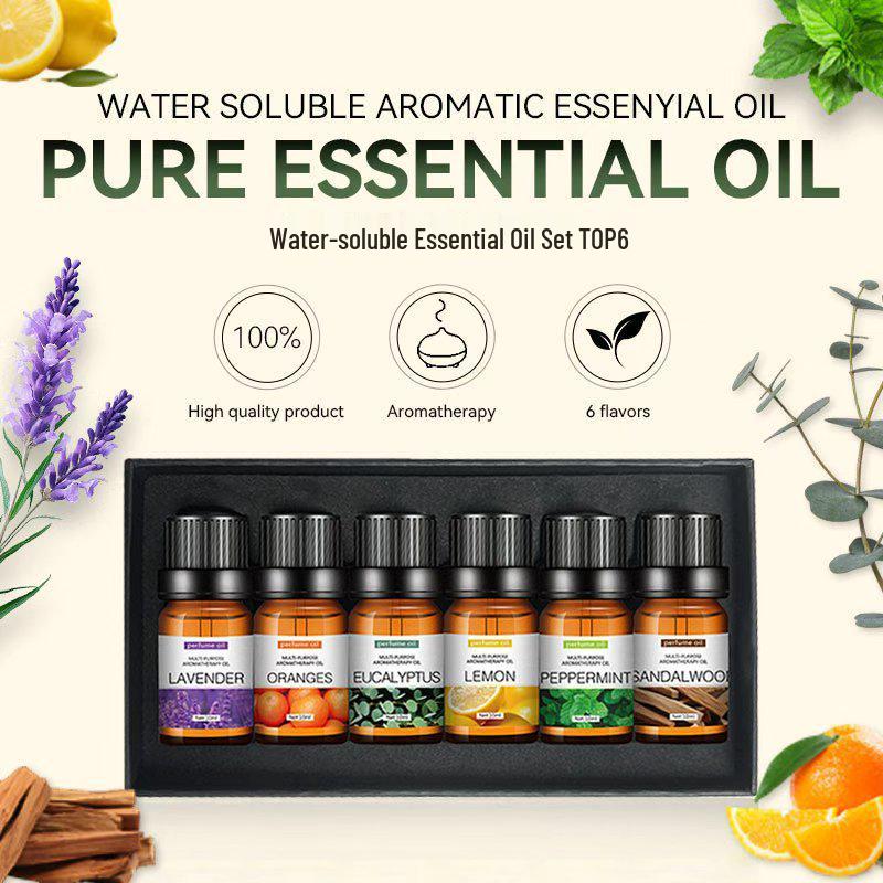 Набор эфирных масел для ароматерапии: Лаванда, Лимон, Эвкалипт - Коробка 6-в-1 (6PCS) Water-soluble Aromatherapy Oil 6-piece Set
Набор эфирных масел для ароматерапии: Лаванда, Лимон, Эвкалипт - Коробка 6-в-1 (6PCS) Water-soluble Aromatherapy Oil 6-piece Set