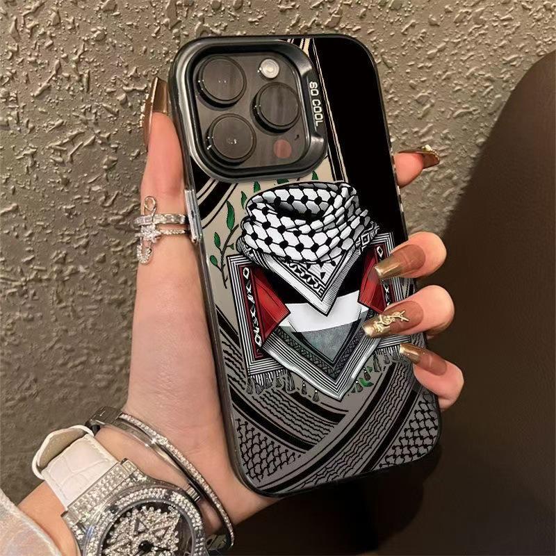 Trendy iPhone Scarf Case: Compatible with Models 13, 14Pro, 15Pro, 16, and iPhone 17 16 Promax срібний/чорний
Trendy iPhone Scarf Case: Compatible with Models 13, 14Pro, 15Pro, 16, and iPhone 17 16 Promax срібний/чорний