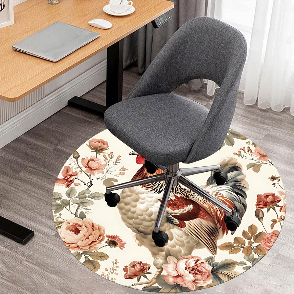1pc Rooster Flowers Round Chair mat Area Rug - Non-Slip, Floor Mat for Office, Bedroom, and Indoor Decor -1002242 80cm by 80cm
1pc Rooster Flowers Round Chair mat Area Rug - Non-Slip, Floor Mat for Office, Bedroom, and Indoor Decor -1002242 80cm by 80cm